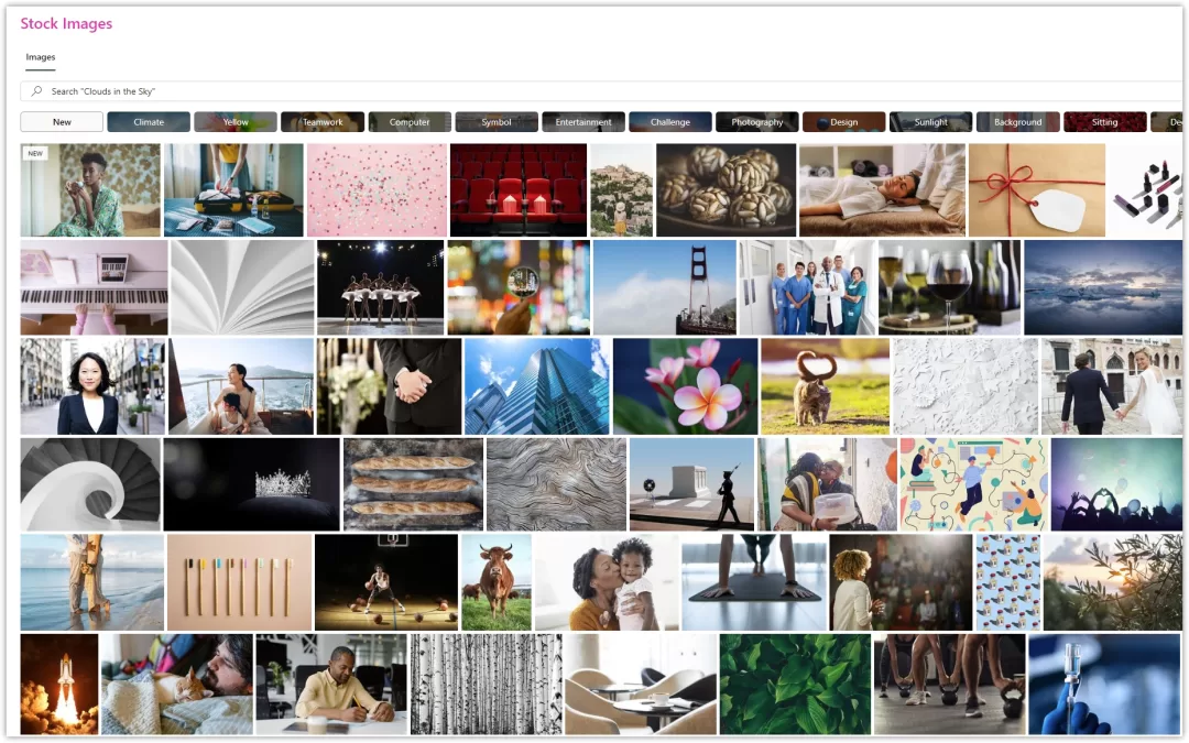 SharePoint: Using Microsoft Stock images in SharePoint intranets