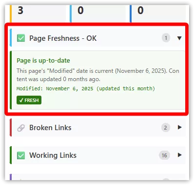 Chrome extension SharePoint freshness view