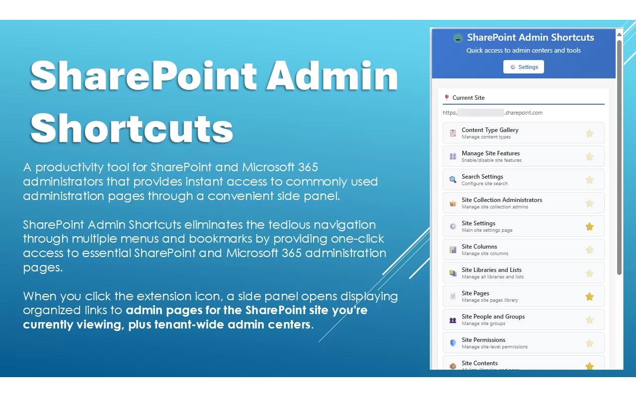 Edge and Chrome extension for SharePoint